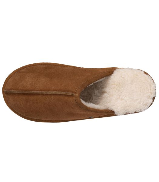 Chaussons mules Homme Cuir Camel