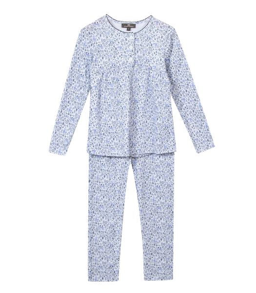 Lange pyjama met bloemenprint