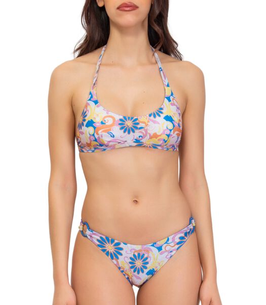 Coachella print bikinitop