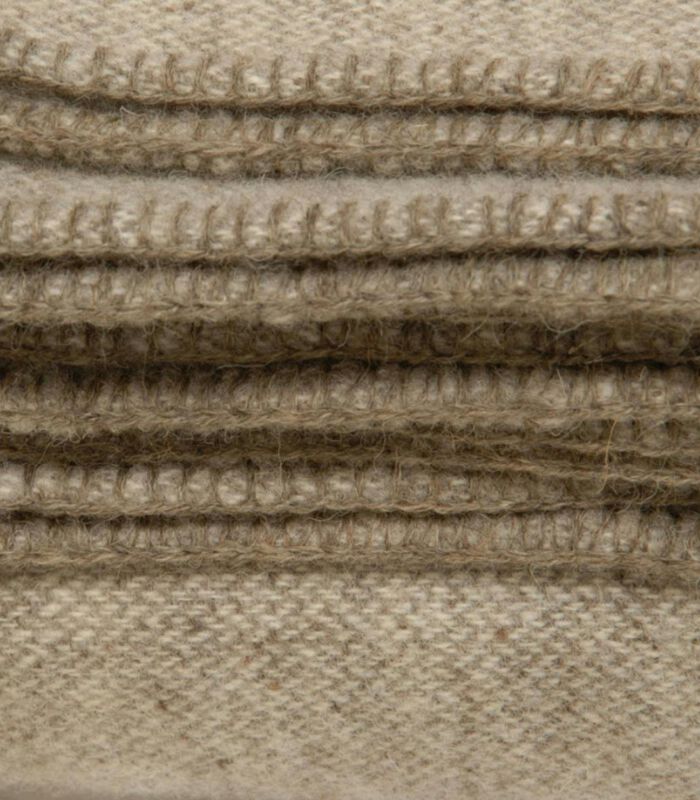 Mills deken Killarney Wool Wol Bruin image number 1