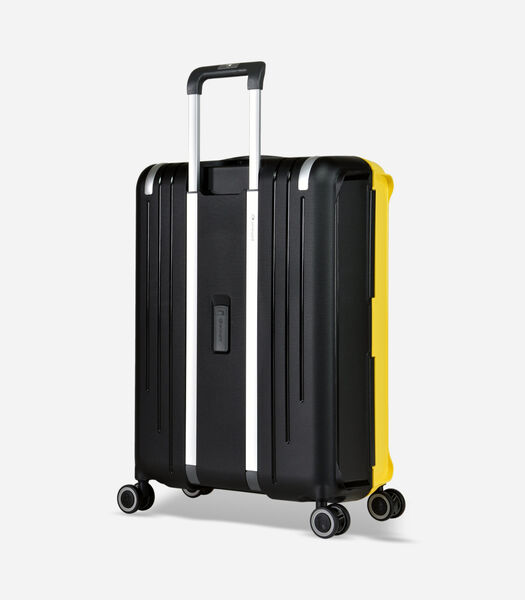 Vertica Middelgrote Koffer 4 Wielen Zwart/Geel