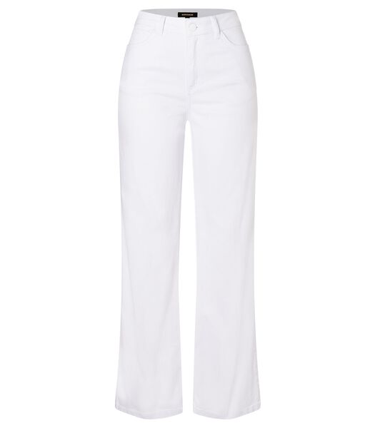 Jean blanc modèle à cinq poches