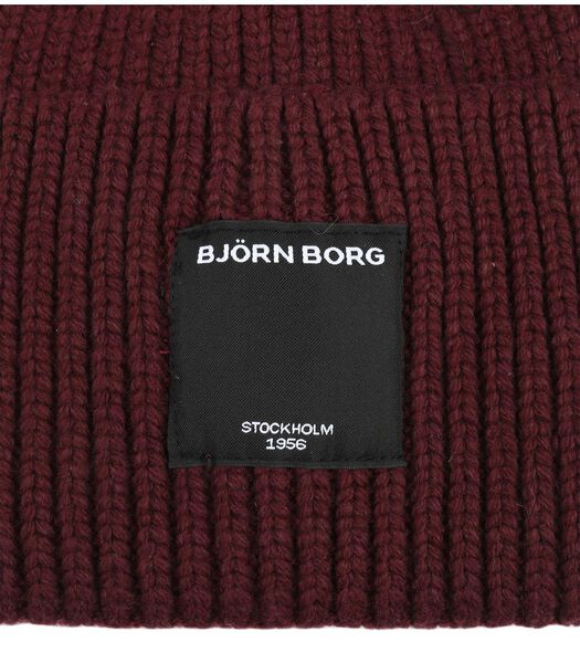 Bjorn Borg Bonnet Knitted Bordeaux