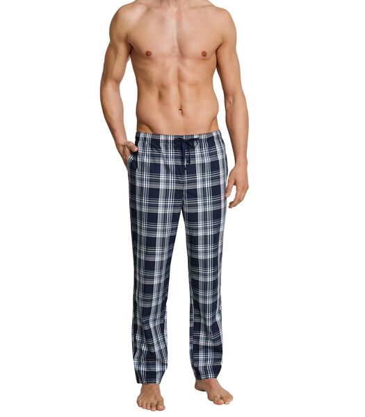 Pantalon de pyjama  à carreaux bleu foncé