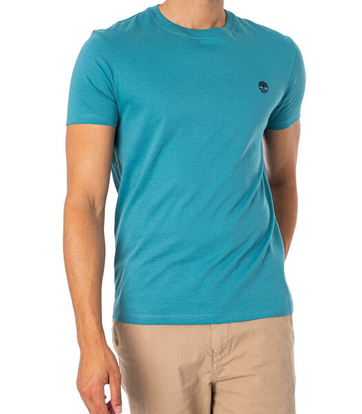 Dun River Slim T-Shirt Met Ronde Hals