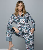 Ensemble pyjama long fleuri en modal Christie image number 2