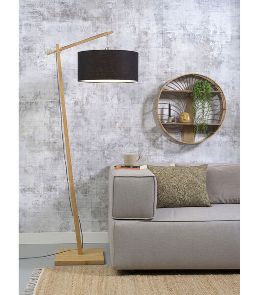 Vloerlamp Andes - Bamboe/Zwart - 72x47x176cm