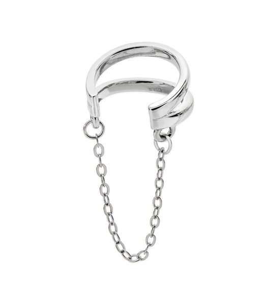 Boucles d'oreilles 'Art Deco Ear Cuff with Chain'