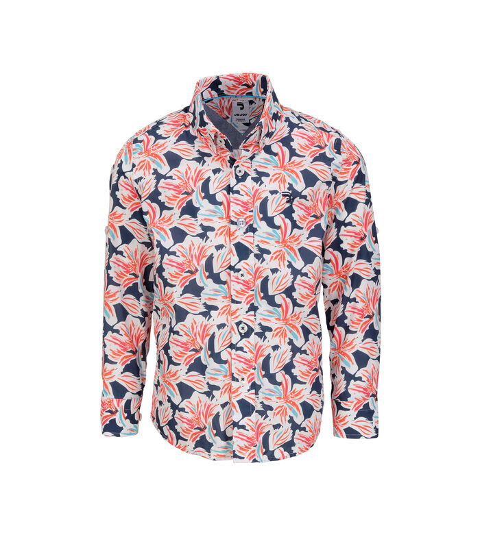 Katoenen overhemd met bloemenprint image number 0