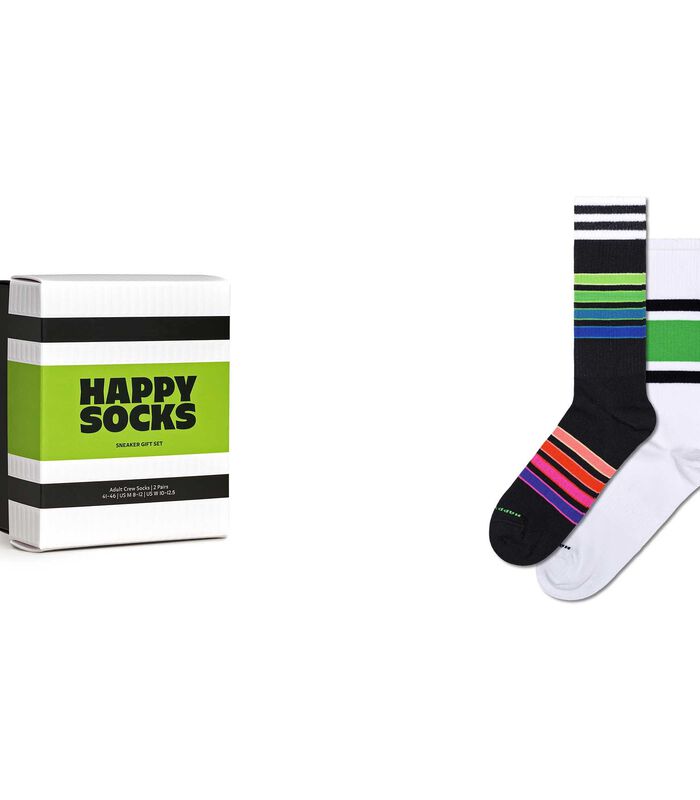 Sokken 2-Pack Stripe Sneaker Socks Gift Set Set van 2 image number 4