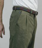 Pleated Chino Pants Olive image number 1