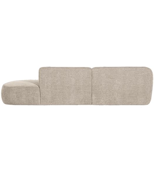Chaise Longue Polly - Polyester - Zand - 71x258x150/105