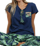 Pyjama broek t-shirt Tropical image number 3