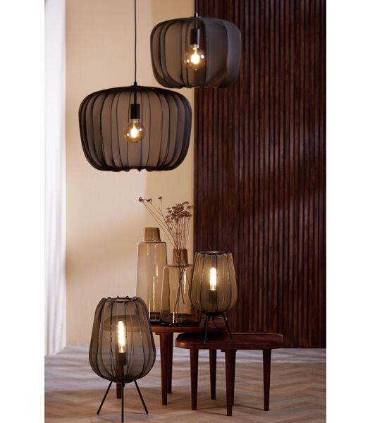 Lampe de Table Plumeria - Noir - Ø34cm
