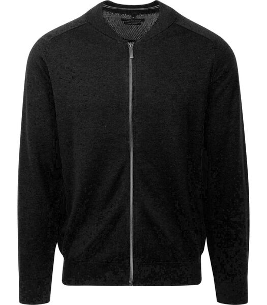 Casa Moda Cardigan Zip Noir