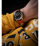 Bradner GMT Automatic- Herenhorloge - GMT uurwerk - Ronde zilverkleurige roestvrijstalen kast image number 4