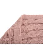 Couverture Cable Knitted - Rose - 170x130cm image number 4