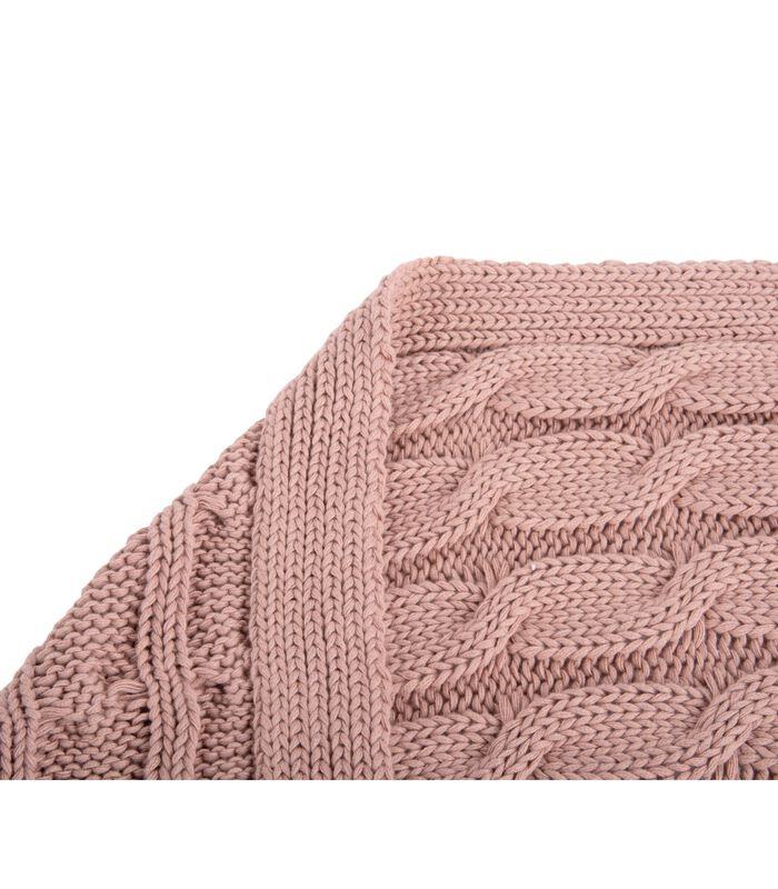 Deken Cable Knitted - Roze - 170x130cm image number 4