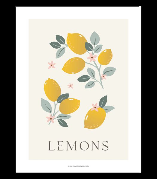 LOUISE - Affiche enfant - Citrons