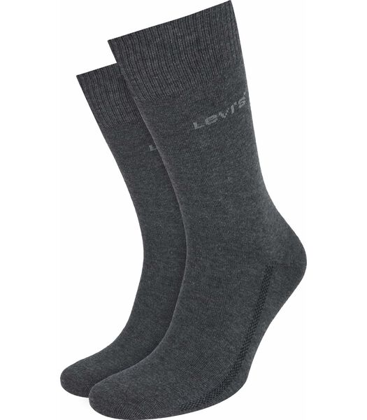 Levi's Socks 2-Pack Black Dark Grey