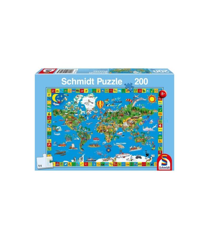 puzzel Geweldige Wereld - 200 stukjes - 8+ image number 0