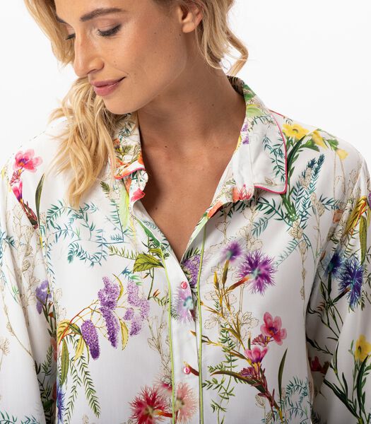 Pyjama imprimé fleurs en 100% viscose RIVIERA 706