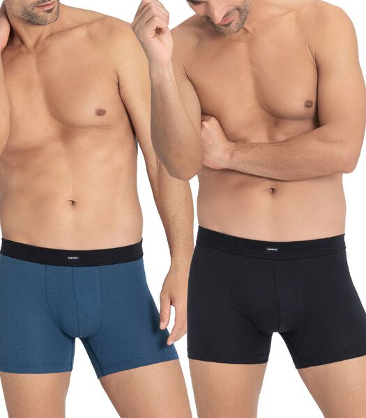 Coco 2-pack boxershorts met buisvormige tailleband