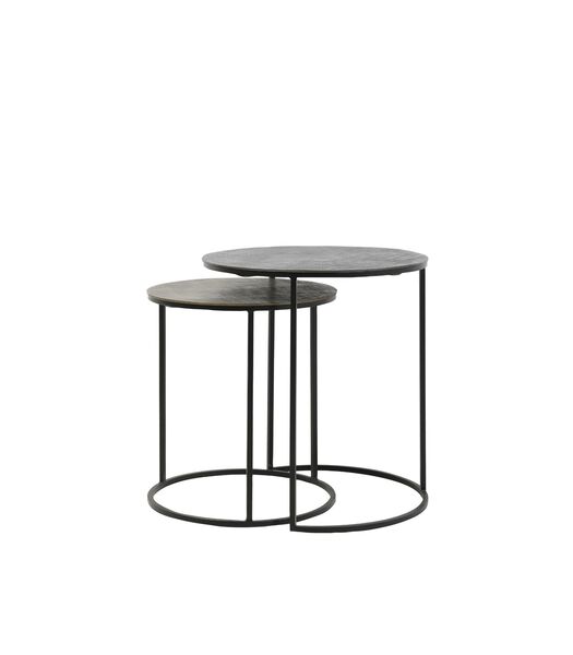 Table d'appoint Rengo - Noir - Ø49cm