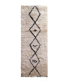Tapis de couloir Berbere marocain pure laine 90 x 257 cm image number 0