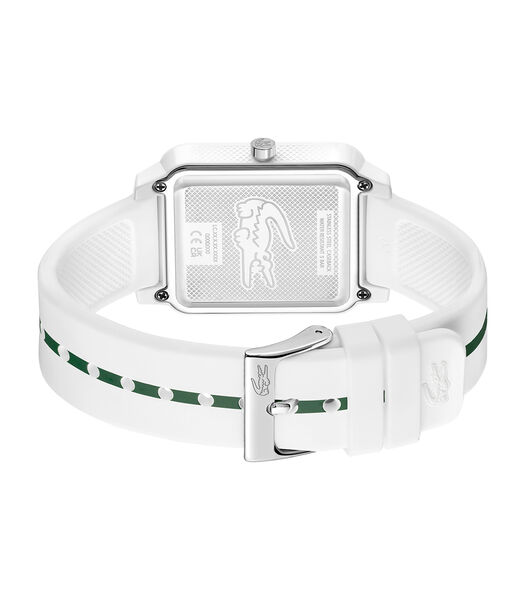 Horloge met  wit silicone armband wit 2011251