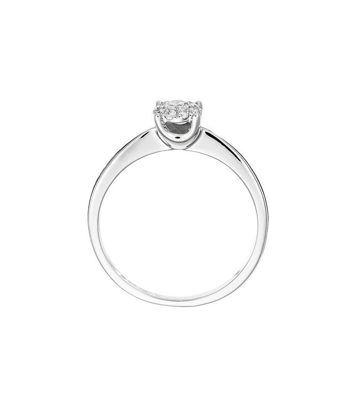 Ring 'Brillant Lucia' witgoud en diamanten image number 3