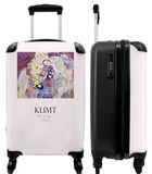 Ruimbagage koffer met 4 wielen en TSA slot (Kunst - Klimt - Roze - Kleuren - Oude meester) image number 0