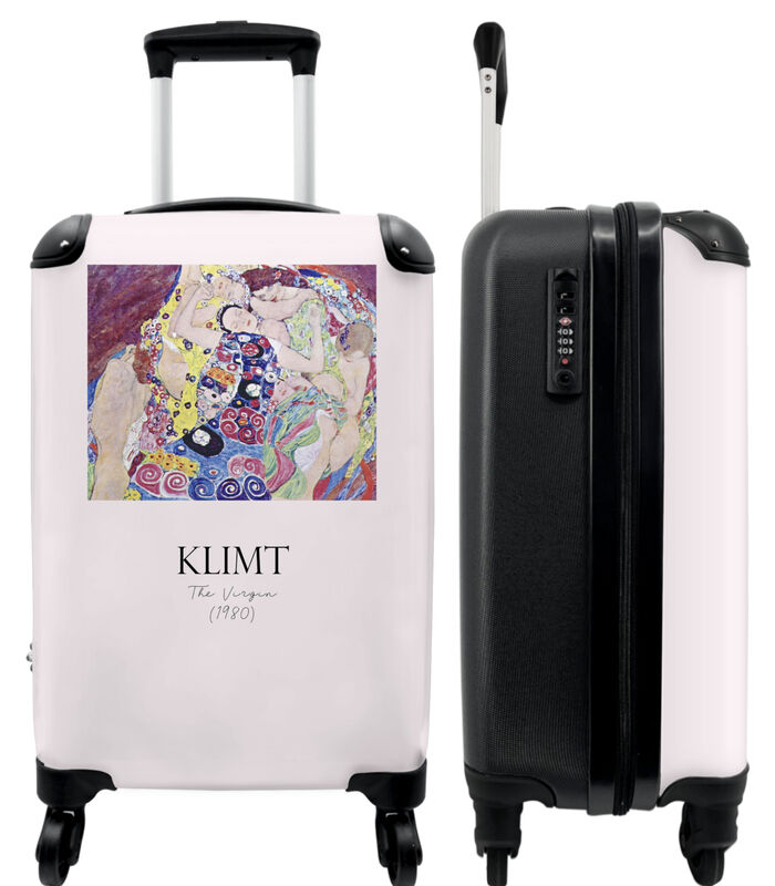 Ruimbagage koffer met 4 wielen en TSA slot (Kunst - Klimt - Roze - Kleuren - Oude meester) image number 0