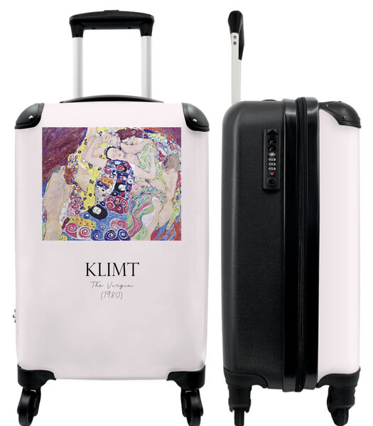 Ruimbagage koffer met 4 wielen en TSA slot (Kunst - Klimt - Roze - Kleuren - Oude meester)