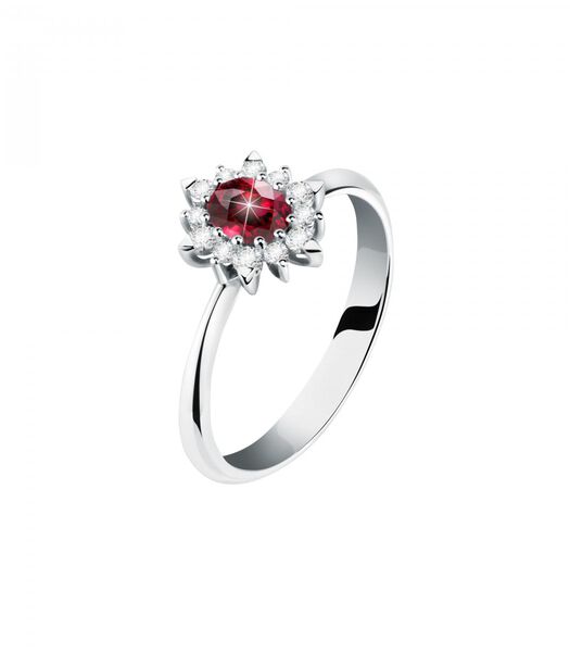 PASSIONE Ring Witgoud 750