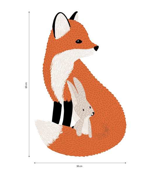 M. FOX - Grand sticker - Renard