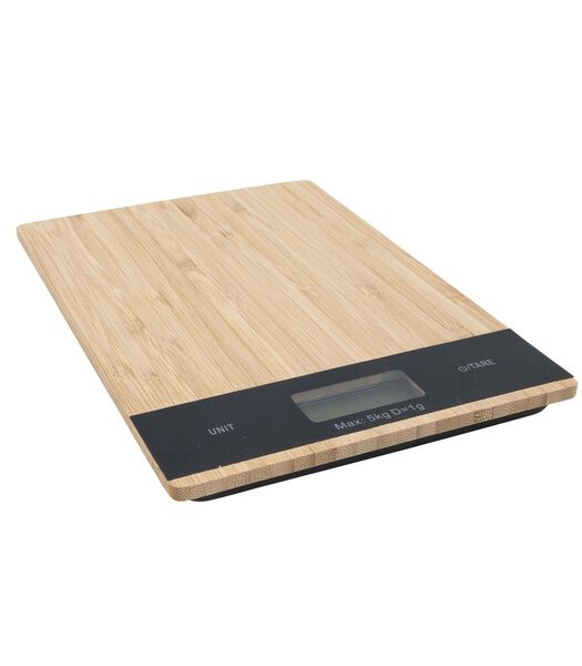 Balance de cuisine  en bambou numérique 5 kg