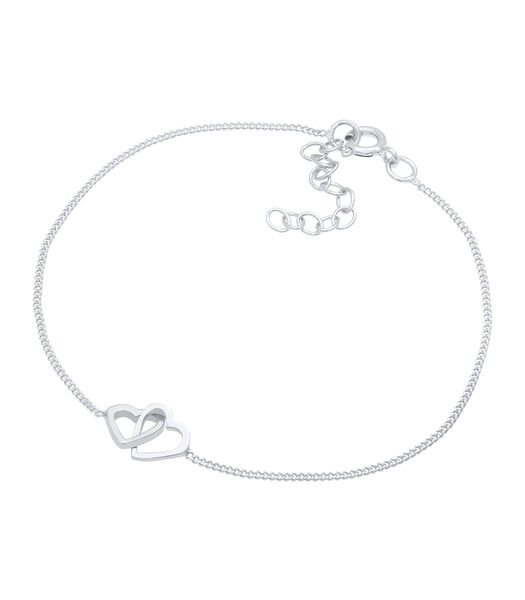 Bracelet Symbole Du Coeur Des Dames Love Filigree En 925/1000 Argent Massif