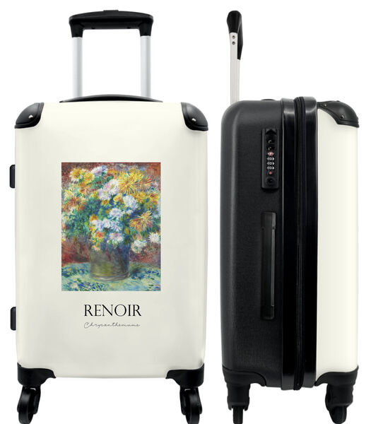 Bagage à main Valise avec 4 roues et serrure TSA (Art - Renoir - Fleurs - Vieux maître)