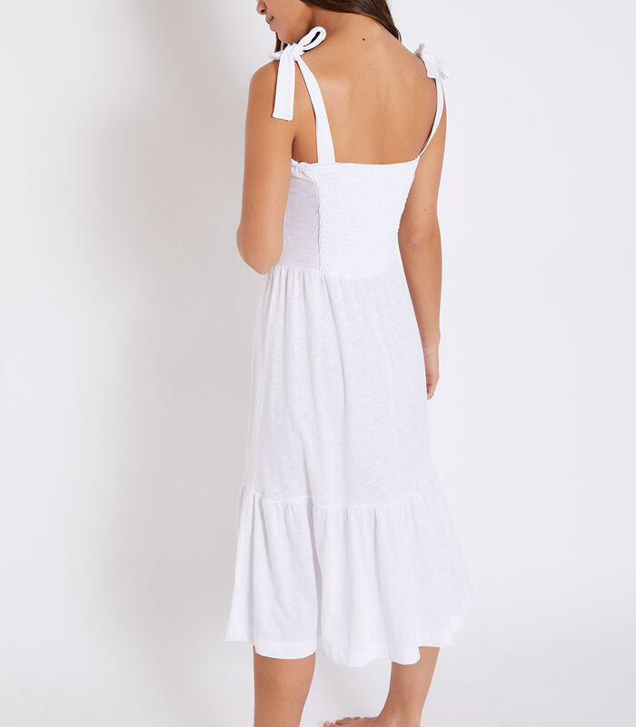 LOU PEACHY witte strappy maxi jurk image number 3