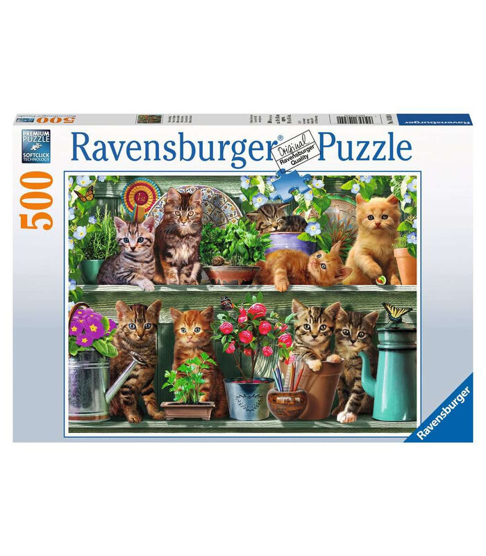 puzzle Chats sur létagère 500 pièces image number 2