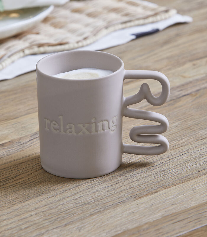 RM Relaxing - Mug avec texte Rose tendre avec anse image number 1