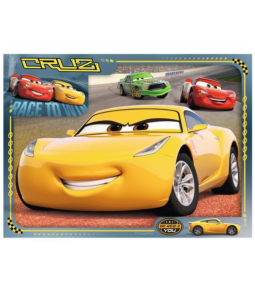 4-in-1 puzzel Cars 3 Let’s race! - 12+16+20+24 stukjes