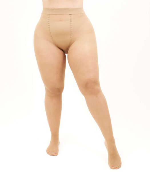 Molly 40den (enkel grote maten) Panty speciaal voor dames met kortere benen (multipack) - Beige - 3XL