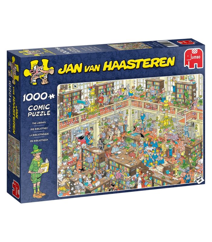 puzzel Jan van Haasteren De Bibliotheek - 1000 stukjes image number 0