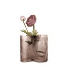 Vase Allure Wave - Marron chocolat - 12x18cm image number 1