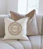 Housse de coussin, Taie d'oreiller RM logo - Steven - Blanc - 50x50 image number 3