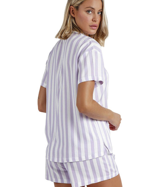 Pyjama shirt korte broek Classic Stripes