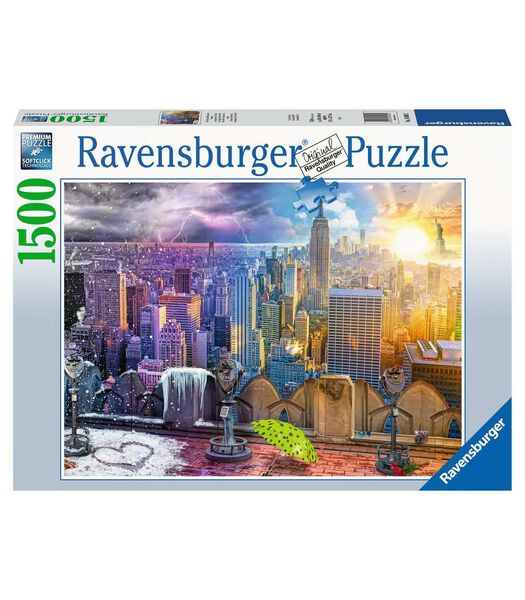 puzzel NY Skyline dag en nacht - 150 stukjes
