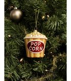 Kerstbal Popcorn 9 cm image number 2